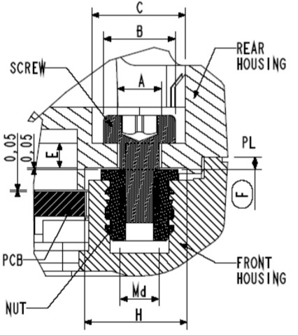 热熔螺母埋植结构设计